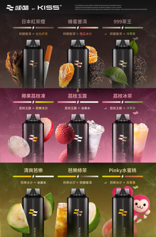 WAGOO哇酷抛棄式13000口 組合多達66種