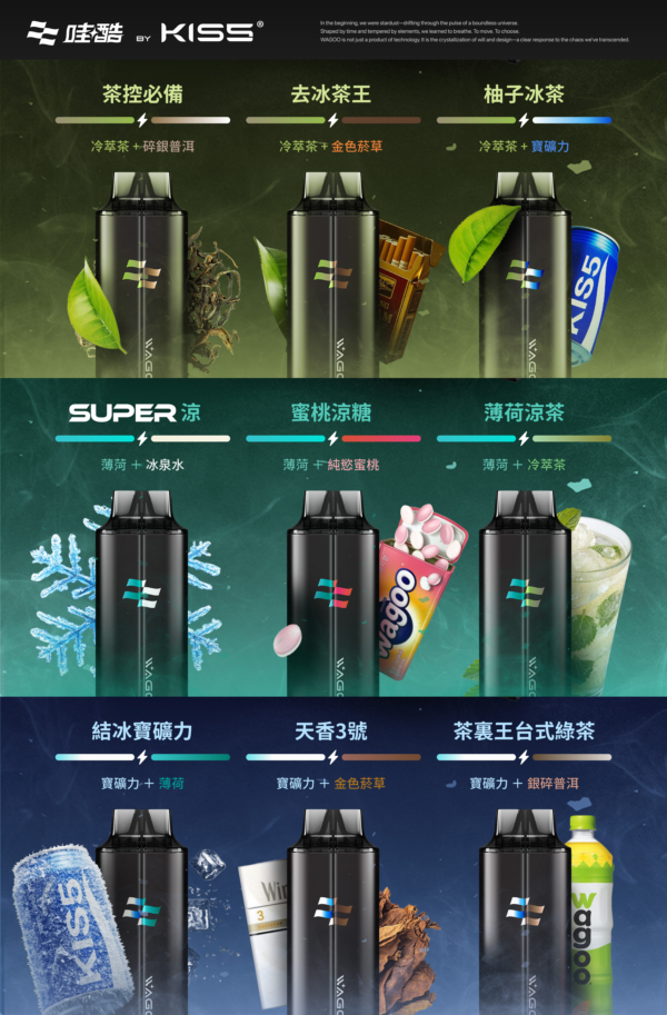 WAGOO哇酷抛棄式13000口 組合多達66種